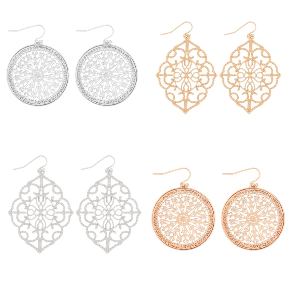 4 MIX PACK | Moroccan Inspired & Mandala Earrings
